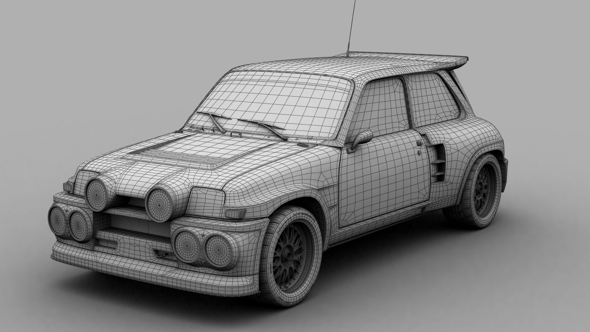 3D printable model  –  Renault R5 Turbo