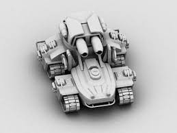 3D printable model – Siege Tank