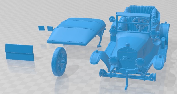 3D printable model –  T 4 door 1924
