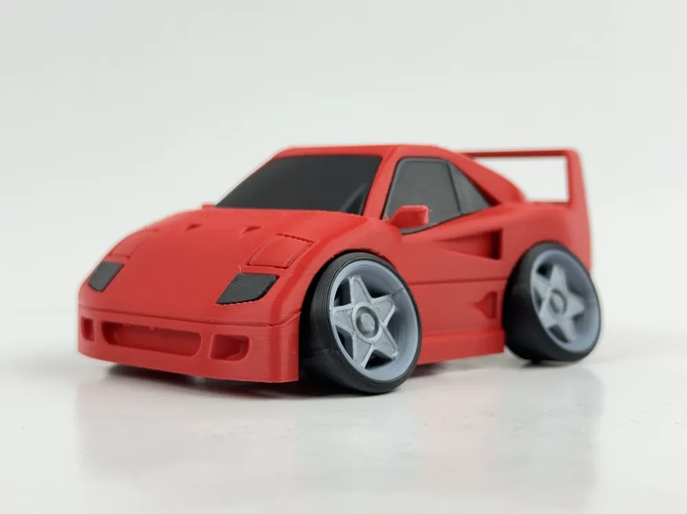 3D printable model  –  Tooned Ferrari F40