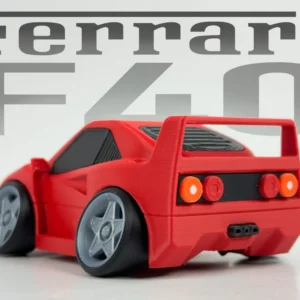 3D printable model  –  Tooned Ferrari F40
