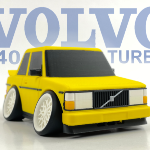 3D printable model  –  Tooned VOLVO 240 Turbo