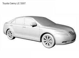 3D printable model – Toyota Camry LE 2007