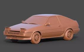 3D printable model – Toyota Corolla Trueno (AE86) – 1983-1987