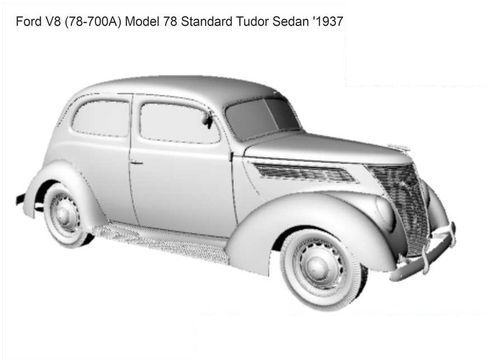 3D printable model – Tudor sedan 1937