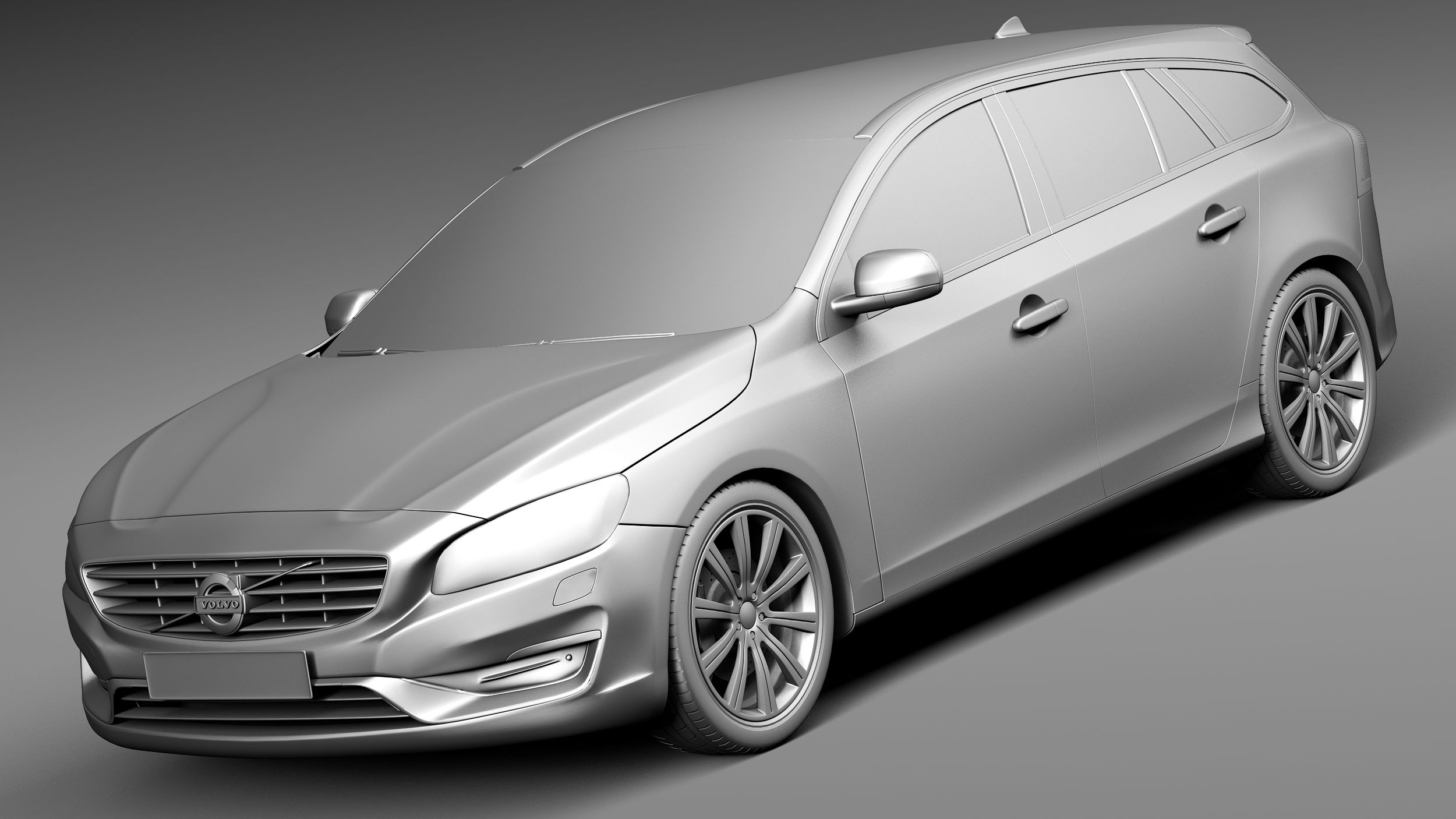 3D printable model  –  Volvo V60 2018