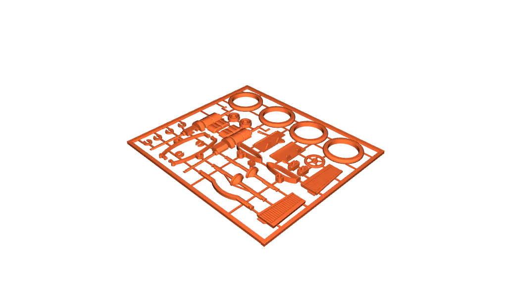 3D printable model  –  kit-card-renault-k-model