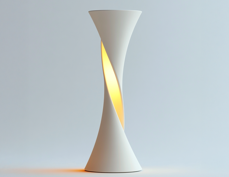 3D printable model – Spiral lamp