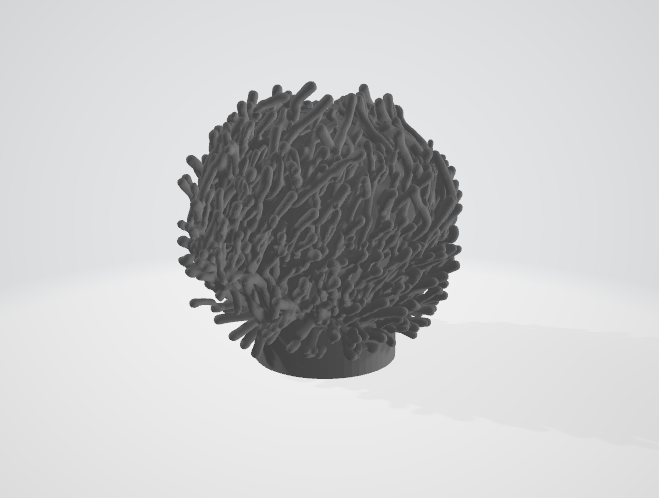 3D printable model – Coral lamp