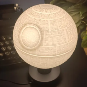 3D printable model – Death Star Desk lamp