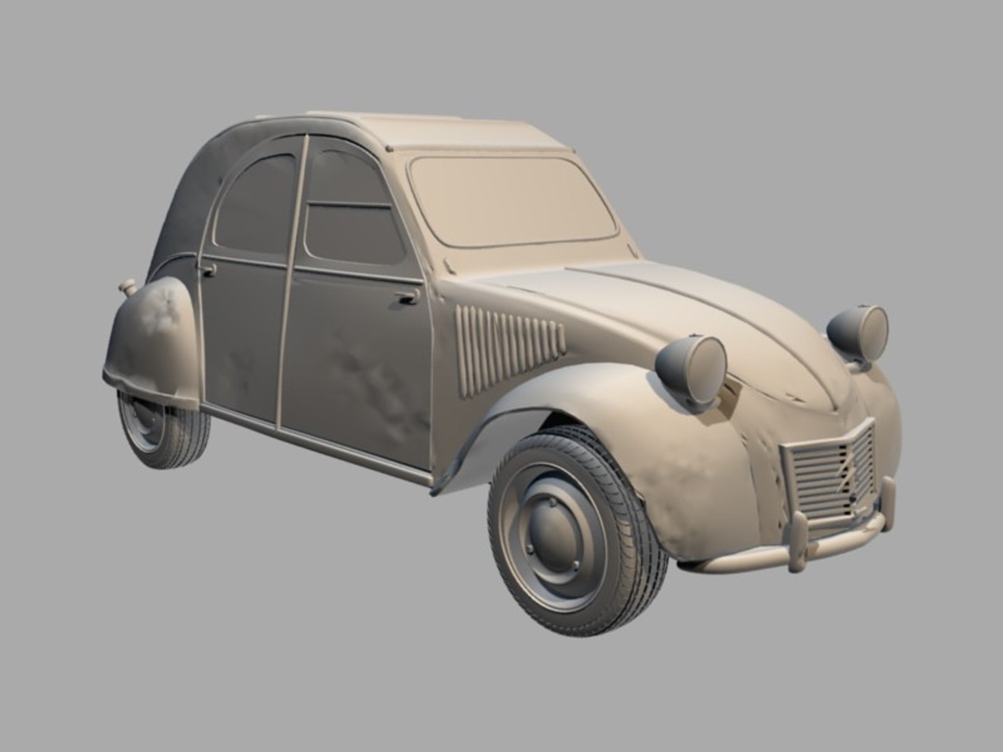 3D printable model – Citroen 2cv