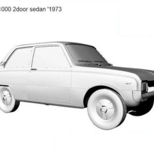 3D printable model  –  Mazda 1000 1973 3D model