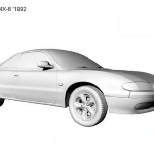 3D printable model  –  Mazda MX-6 1992