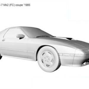 3D printable model  –  Mazda RX-7 coupe 1985