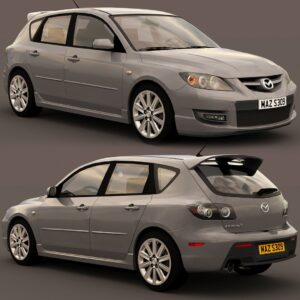 3D printable model  –  Mazda mazdaspeed 3