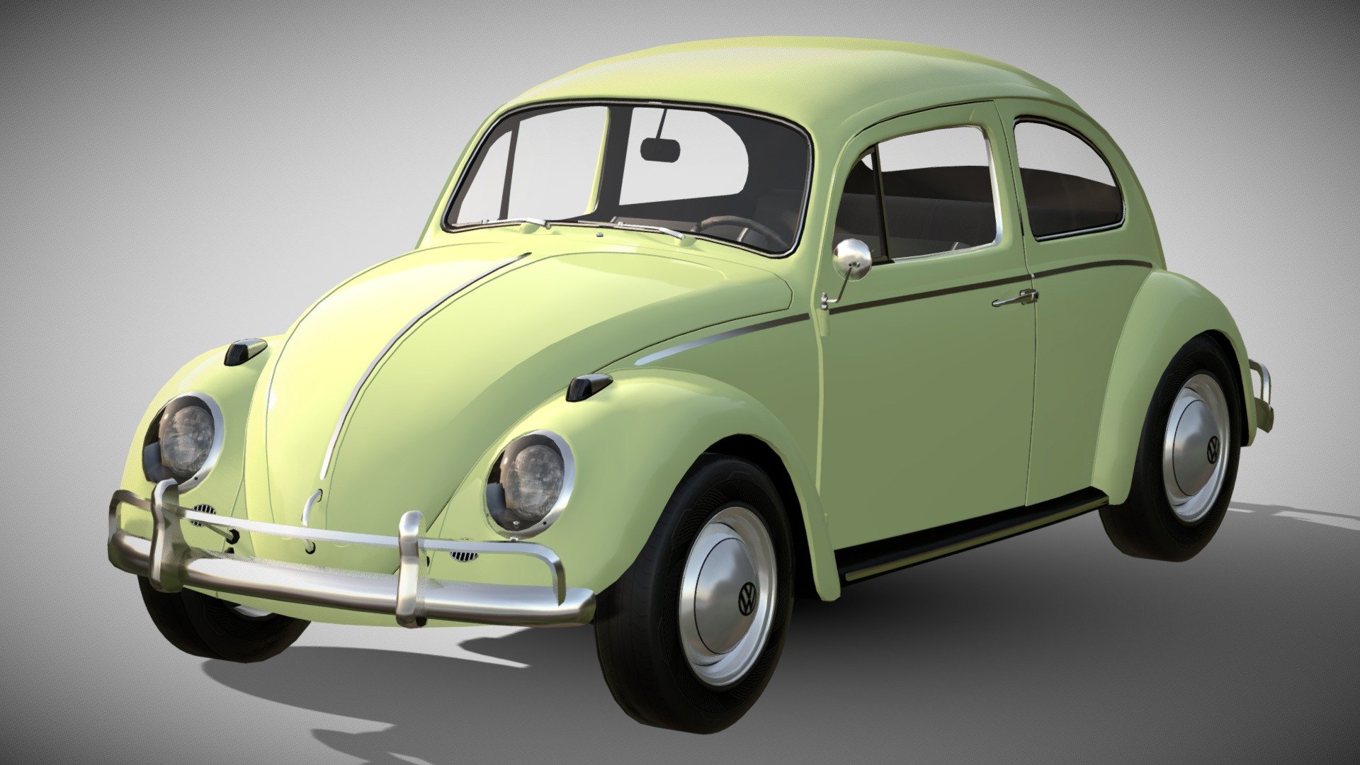 3D printable model  –  Volkswagen Beetle 1963
