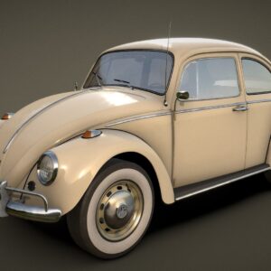 3D printable model  –  Volkswagen Beetle 3D model