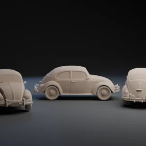 3D printable model  –  Volkswagen Beetle