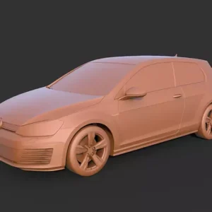 3D printable model  –  Volkswagen Golf-GTI