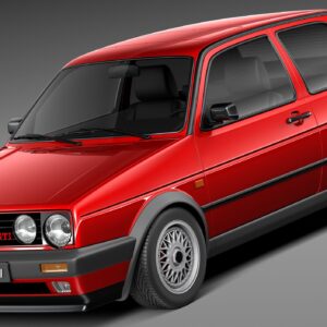 3D printable model  –  Volkswagen Golf MK2 1983