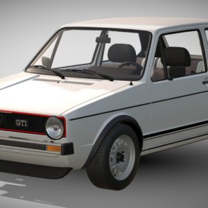 3D printable model  –  Volkswagen Golf (Mk1) (A1) GTI 1975
