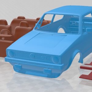 3D printable model  –  Volkswagen Golf1 MK1