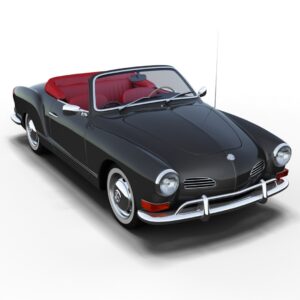 3D printable model  –  Volkswagen Karmann Ghia Convertible 1958