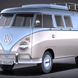 3D printable model  –  Volkswagen Kombi Type 2 T1 - 1952