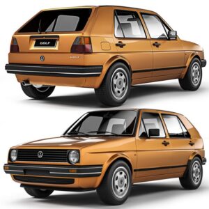 3D printable model  –  Volkswagen MK2 5DOOR 1983
