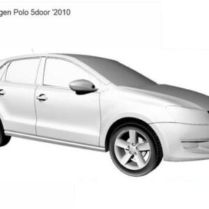3D printable model  –  Volkswagen Polo 5-door 2010