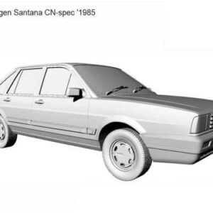 3D printable model  –  Volkswagen Santana 1985