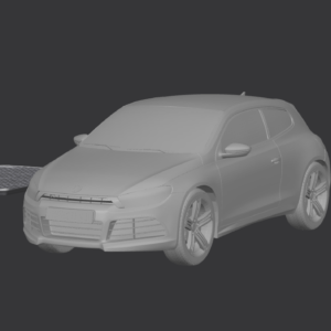 3D printable model  –  Volkswagen Scirocco R 2010