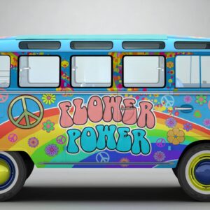3D printable model  –  Volkswagen T1 Samba HIPPIE 1963