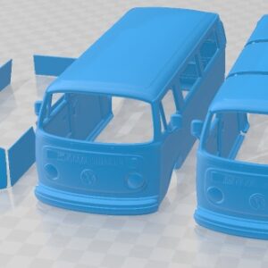 3D printable model  –  Volkswagen Transporter (T2) Passenger Van 1972
