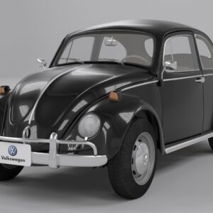 3D printable model  –  Volkswagen sedan 1300 1963