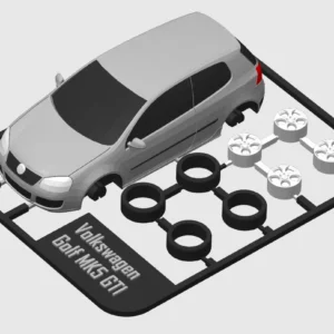 3D printable model  –  volkswagen Golf-mk5 gti-kit-card